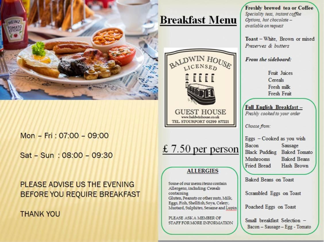 Baldwin House Hotel Stourport-on-Severn Ngoại thất bức ảnh